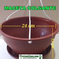 Maceta Colgante 24